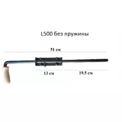 Задвижка гаражная без пружины L 500