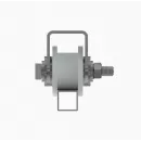Ролик из капролона D 50 под трубу 20х20 на платформе: К2528, фото товара 1