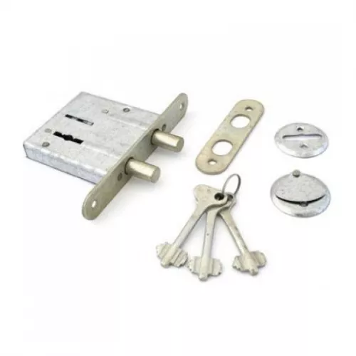 Замок врезной ЗВ8-4 (Металлоштамп) 2 ригеля.: СК-09765 